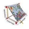Wooden Cross Stitch Frame Stand Easy to Use DIY Crafting Support Multi-function Embroidery Artifact