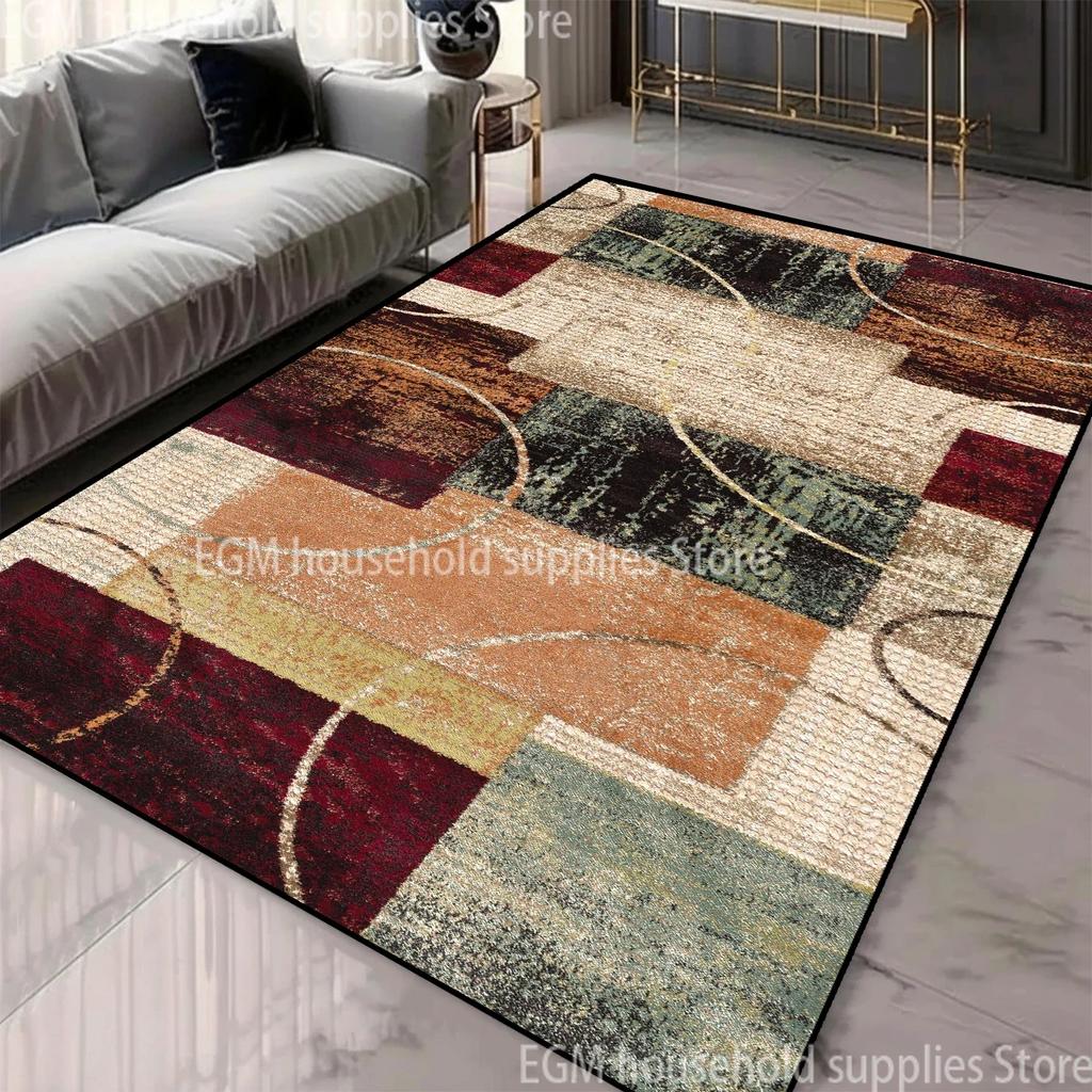 Dywaniki w geometryczne wzory w stylu nordyckim do salonu 200x300 cm Duże dywany do pokoju Można prać w pralce Antypoślizgowy Europejski dywanik tatami