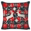 New Christmas Linen Pillow Cover Simple Sofa Pillow Home Printed Cushion Cover