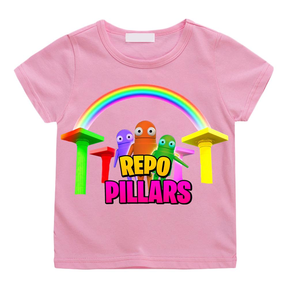 R.E.P.O. Game Print Cute Soft T-shirt Cartoon 100%Cotton Comic Tee-shirt O-neck Camisetas TeesTop Clothes Casual Versatile Soft