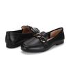 BARBARA Leather Basic Chain Loafer Bbg140bk