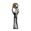 Metal Handicrafts Simulated Human Figure Sculpture Golden Ball Ball-bearer Figurine Metal Figurine Home Decoration Accessories