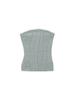SALAD BAGUNI Logo Frill Knit Tube Top_Gray
