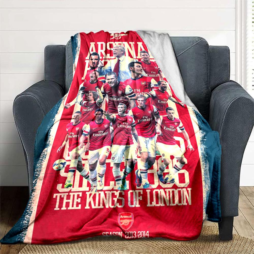 Arsenal Football Player Blanket Durable Comfort Suitable for Couch Bed Seaside for All Seasons Modern Style Perfect Gift for Relatives and Friends