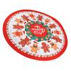 Xmas Tablecloth 60 Inch Round Polyester Anti Fading Tear Resistant Washable Holiday Table Cloth