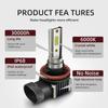 2Pcs Super Bright LED Car Fog Lights 100W H8 H9 H11 Auto Fog Lamps 12V For Acura TSX 2004-2008 2009 2010 2011 2012 2013 2014