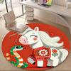 1pc Horse Snake Office Round Area Rug, Indoor Mat Suitable ForOffice, Under Office Chairs Bedroom Living Room Home Decor, Room Deco, D049