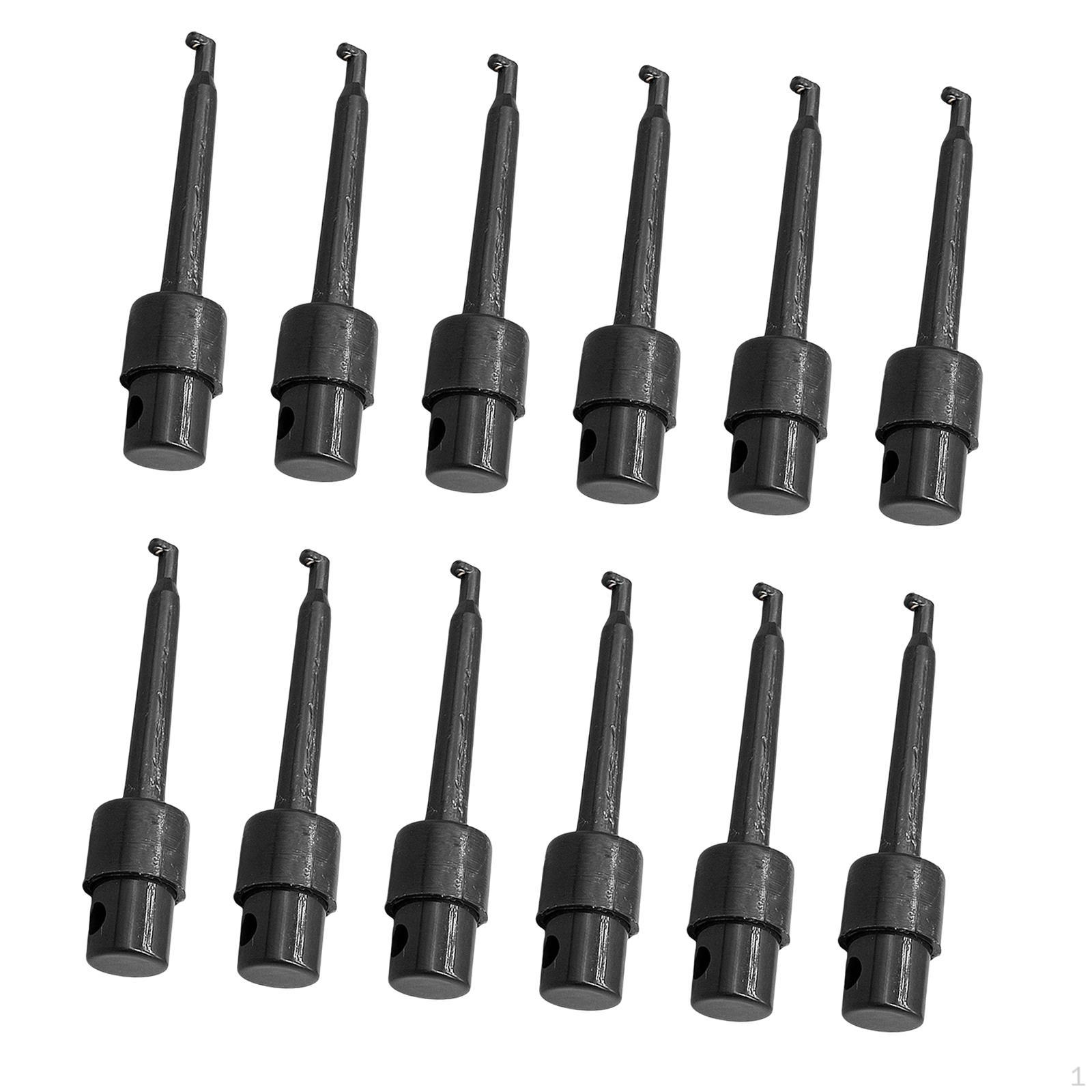 

12 Display Clips, Support Accessories, Alloy, Heavy Duty And Compact, Hackle for Displaying чорний