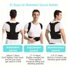 Posture Corrector for Men&Women-Lumbar, Pain Relief Back Brace-Black Medium
