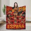 Super Warm Blanket Airplane Travel Make Spain Great Again  Throw Blanket  Flannel Bedspread For Outdoor Novelty Sofa Bed Cover