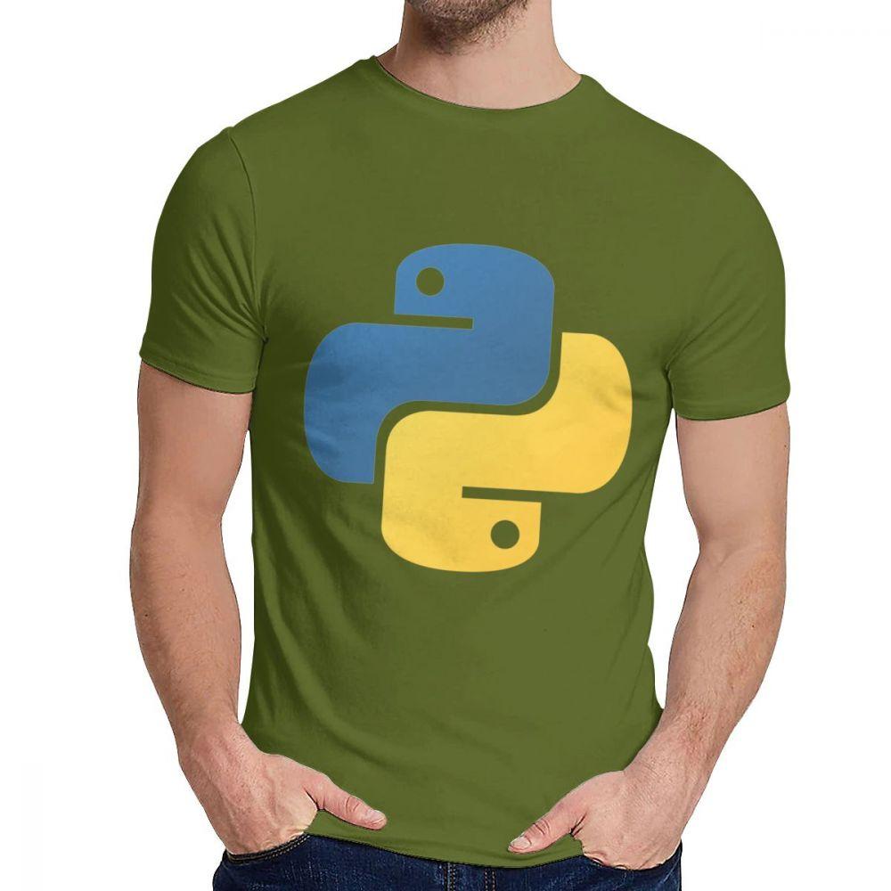 Graphic Python Programming Tee Shirt Men Custom Great T Shirt Crewneck