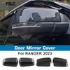 Door Mirror Cover For RANGER  Carbon Fiber Glossy Black Car Rearview Accessories Car Decoration Exterior Styling