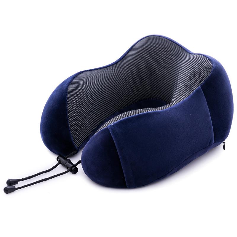 Cuscino Supporto Collo in Memory Foam Magnetico a Forma di Gobba di Cammello - Forma a U, Cuscino da Viaggio Portatile per la Protezione Cervicale
