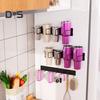Magnetic Cup Storage Rack Water Bottle Holder Rustproof Strong Load-bearing Easy To Install Water Bottle Organizer