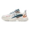 Série Lifestyle Malha Couro Sintético Antiderrapante Resistente ao Desgaste Tênis Masculinos de Cano Baixo Estilo Pai Off-White Verde 111938822R-22