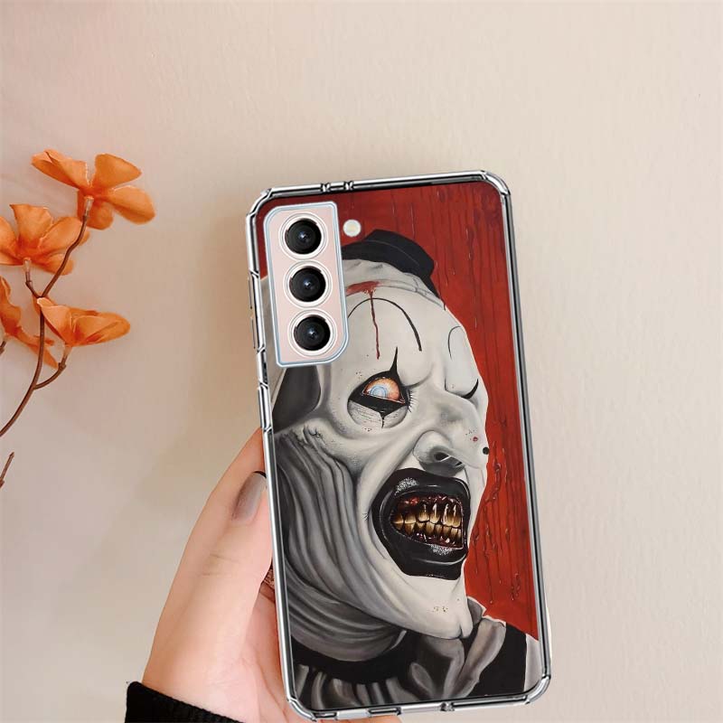 

Horror Movie Terrifier Clear Phone Cases for Samsung S26 Ultra Galaxy S25 Edge S24 S23 FE S21 Plus S20 S22 S10 Cover Patterned C Samsung S23 Plus