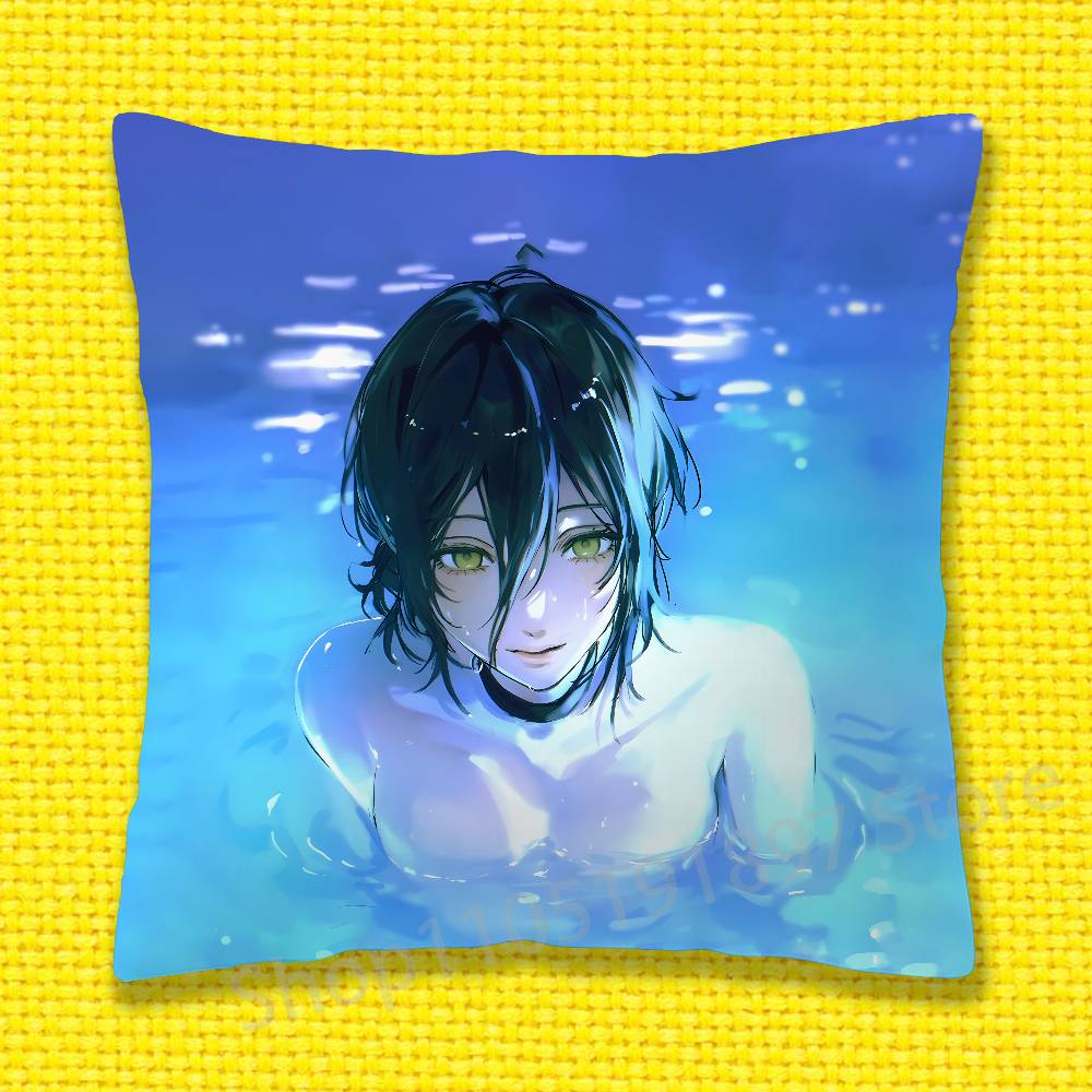 C-Chainsaw Man Reze Arc Throw Pillow Case For 55x55cm 40x40cm 45x45cm 50x50cm 30x30cm Square Office Pillowship Cover