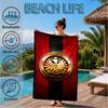 Eintracht Frankfurt Crest Beach Towel, Quick-drying, Easy To Care For, Suitable for Both Fitness and Beach Vacations,Sports Essential