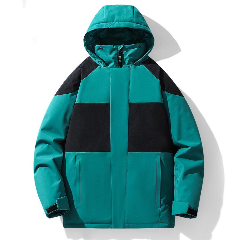 Winter Couple's Cotton-padded Clothes Are Warm and Thickened, and Men's and Women's Sports Cotton-padded Jackets Are The Same.