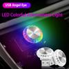 Luz LED de Ambiente USB para Carro RGB Luz Ambiente Mini Lâmpadas Noturnas Decorativas Para Luz de Ambiente Interior de Carro Luz de Computador Plug and Play