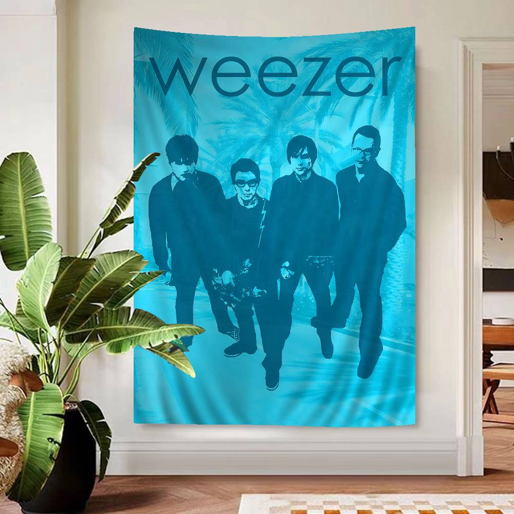Weezer Müzik Grubu Asılı Bohem Duvar Halısı Asılı Tarot Hippie Duvar Halıları Yurt Ev Dekorasyonu