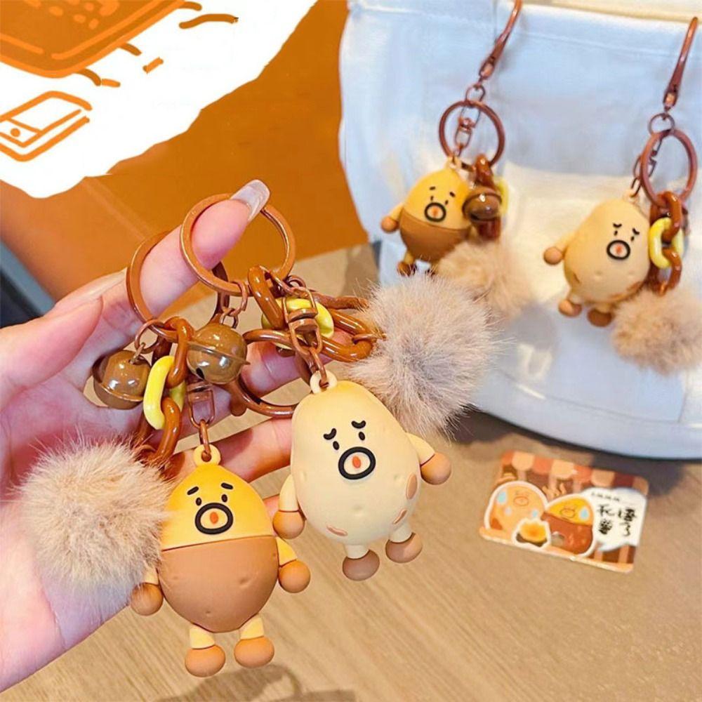 PVC Potato Car Key Ring Sweet Potato Korean Style Sweet Potato Pendant  Backpack Charms
