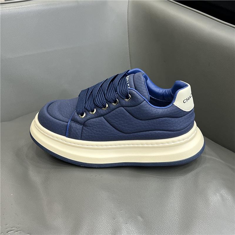 Autumn platform bread shoes leather sports and leisure shoes dl