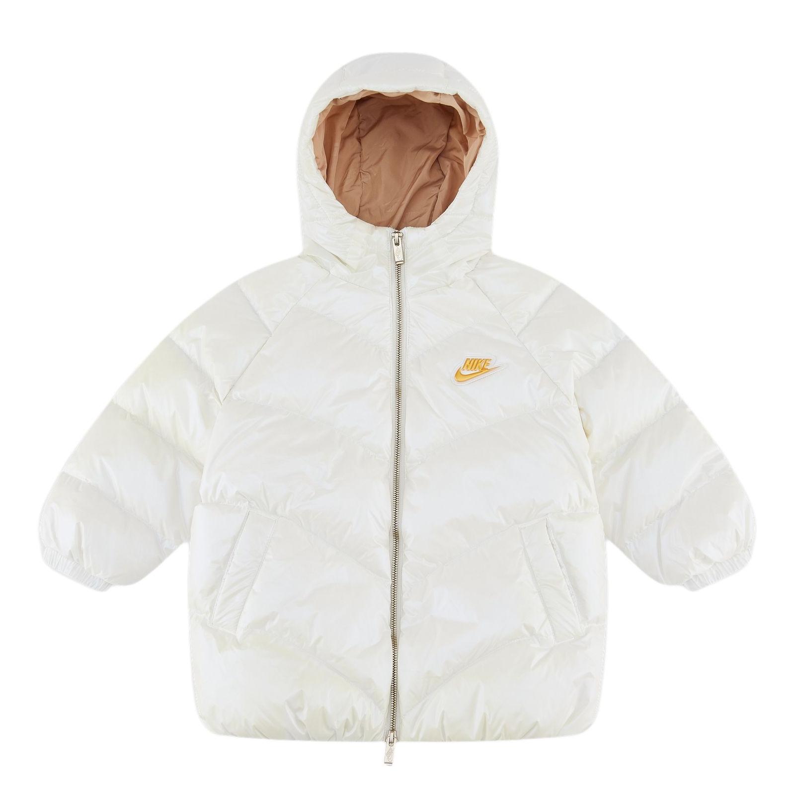 Nike Kids Down Jackets Hooded Non Detachable Moderate IQ9826-133 M