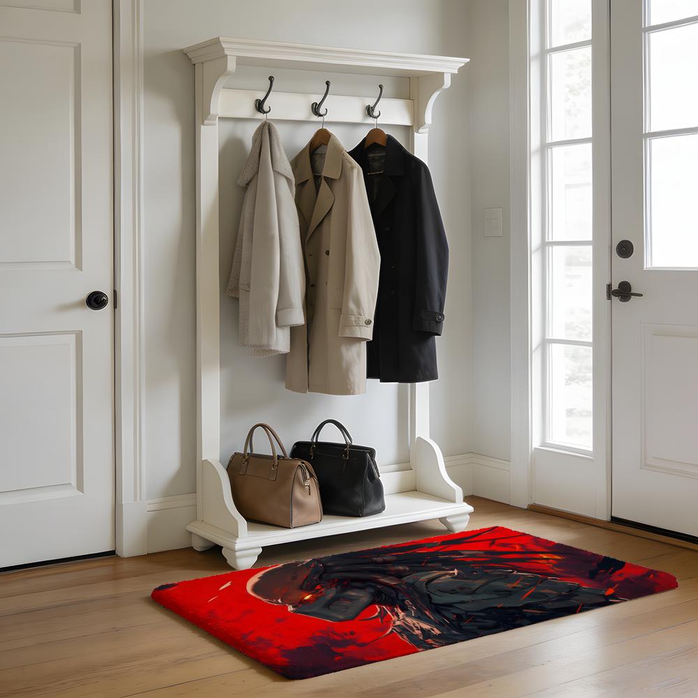 Floor Mat Soft Flannel Rug Non Slip Absorbent Mat for Bathroom Bedroom Home Decor The Predator Classic Movie