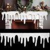 Polyester Xmas Snow Blanket for Xmas Holiday Decor Icicle Fringe Roof Decoration Christmas Fake Snow Blanket Not Easy To Break