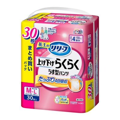 Pants Type Easy To Raise and Lower Pants 4 Times Those Who Can Walk with 30 Pieces Adult Diaper [ADL Classification Assistance] M-L