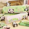 Cartoon  Canvas Capybara Panda Rabbit Pencil Bag Cute Creative Stationery Box Large Capacity Pencil Case School Supplies