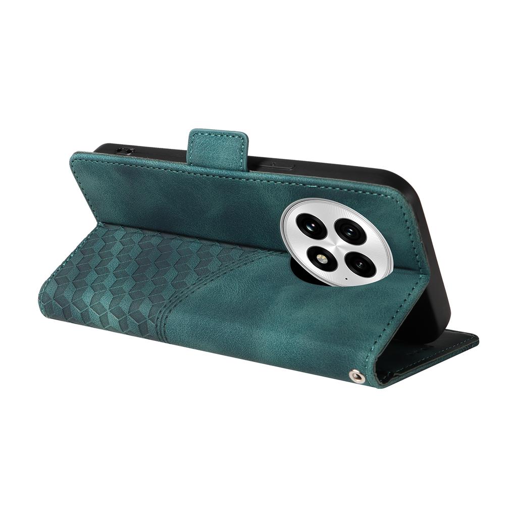 For OnePlus 13 Case PU Leather Phone Cover Rhombus Starry Imprinted