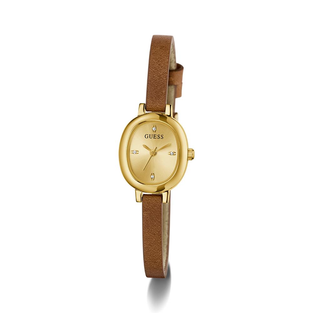 Geseusigye Brown Leather Penelope (Gw0925L2) Women'S Watch