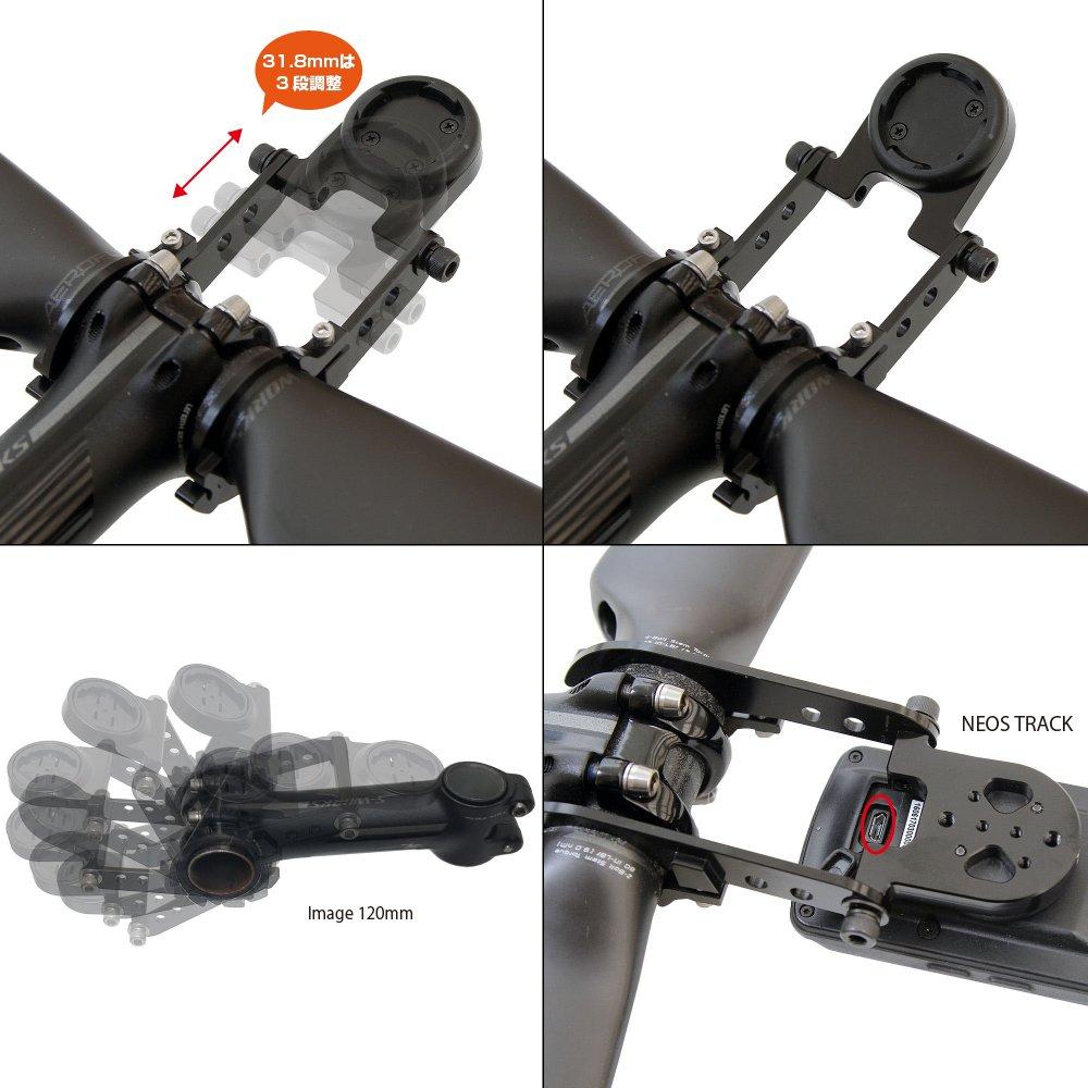 [REC MOUNT] Giant Mount, Double-Handed Narrow Type (Base Only) [GAT-Narrow19] for Handlebar Clamps with a 31.8mm Diameter