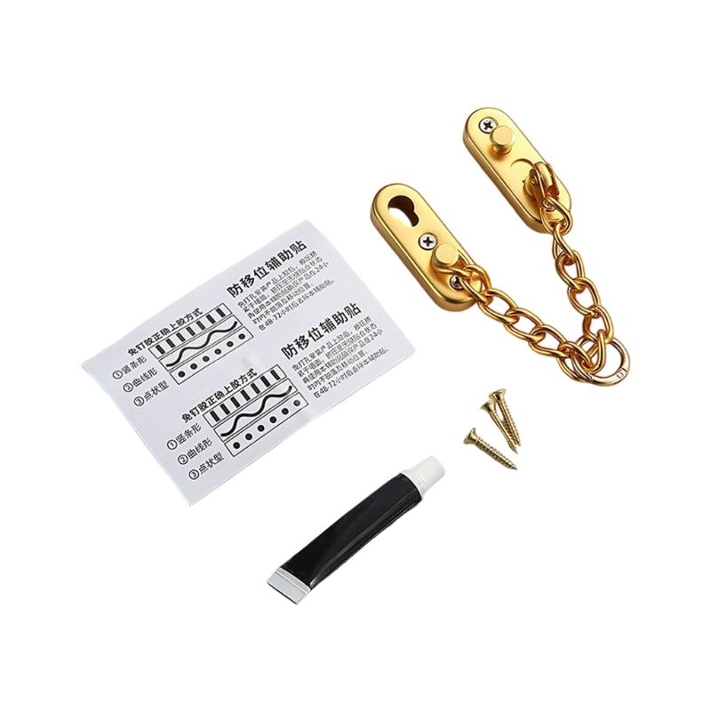 Thickened Steel Apartment Door Chain Quick Installation Burglar Proof Lockset