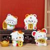 Blessing 2026 New Years Ornament Fortune Cute Resin Crafts Lucky Cat Desk Ornament New Years Decor