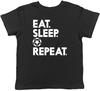 Comer Dormir Futebol Repetir Camiseta Infantil Meninos Meninas