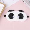 Roztomilý design Doplňky Plyšová panda obličej Oční maska na spaní Cestovní Měkká oční stínítko Přenosný kryt na spaní