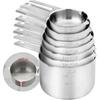 Measuring Cups Set of 7, Stainless Steel Stackable Nesting Heavy Duty Measuring Cups,Perfect for Dry and Ingredients,Nesting Measuring Cups for