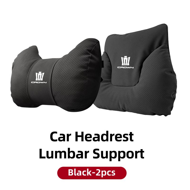 Car Neck Pillow Lumbar Backrest Cushion Lumbar Cushions Car Headrest Cushion For Toyota Crown Corolla YARIS L Auris C-HR Hilux V