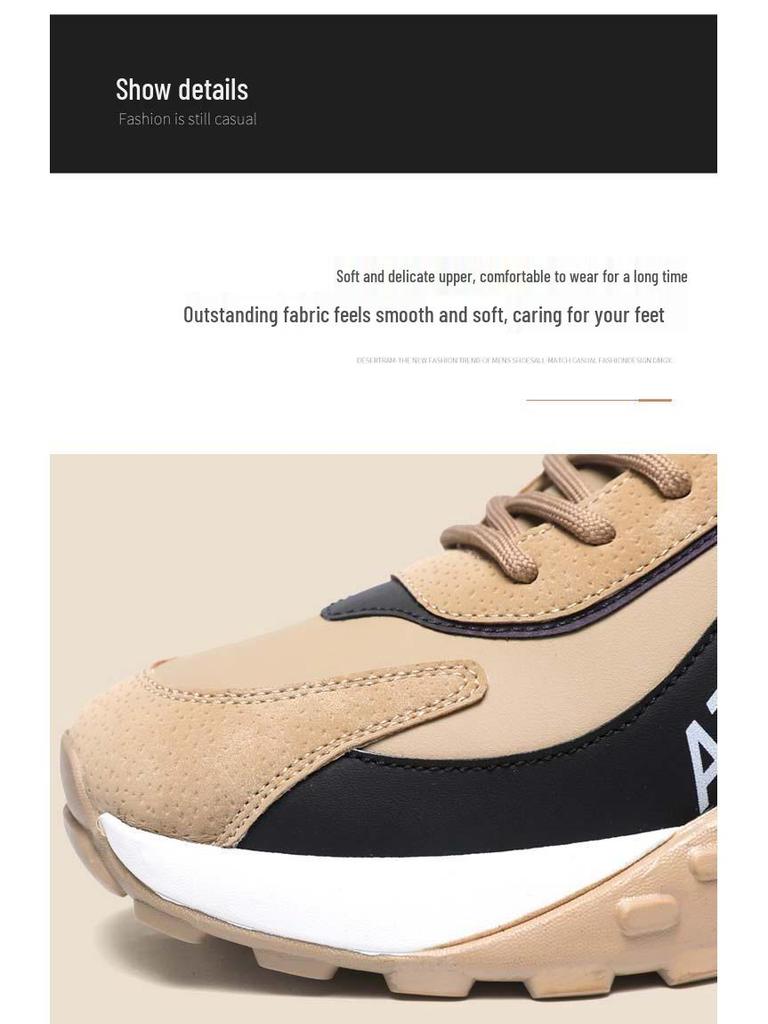 Herren Low-Top Schnür-Freizeitsneaker - Dicksohlig, Frühjahr/Herbst-Kollektion