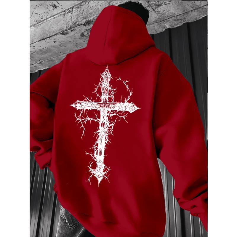 Men S Fashion Hooded Sweatshirt, Men S Print Hoodie L
