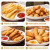 Stainless Steel Deep Fry Basket with Folding Handle Round Wire Mesh Deep Fry Basket for Air Fryer Fry Daddy for French Fries