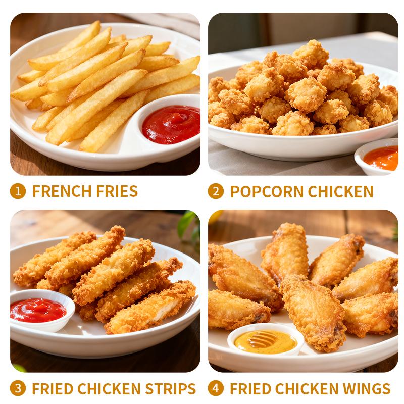 Stainless Steel Deep Fry Basket with Folding Handle Round Wire Mesh Deep Fry Basket for Air Fryer Fry Daddy for French Fries