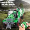 Non-Toxic Rc Farm Tractor 1/24 Remote Control Loader Trailer Farmer Truck Electric Transportation Car Model Toy Kid Children Birthday Gift