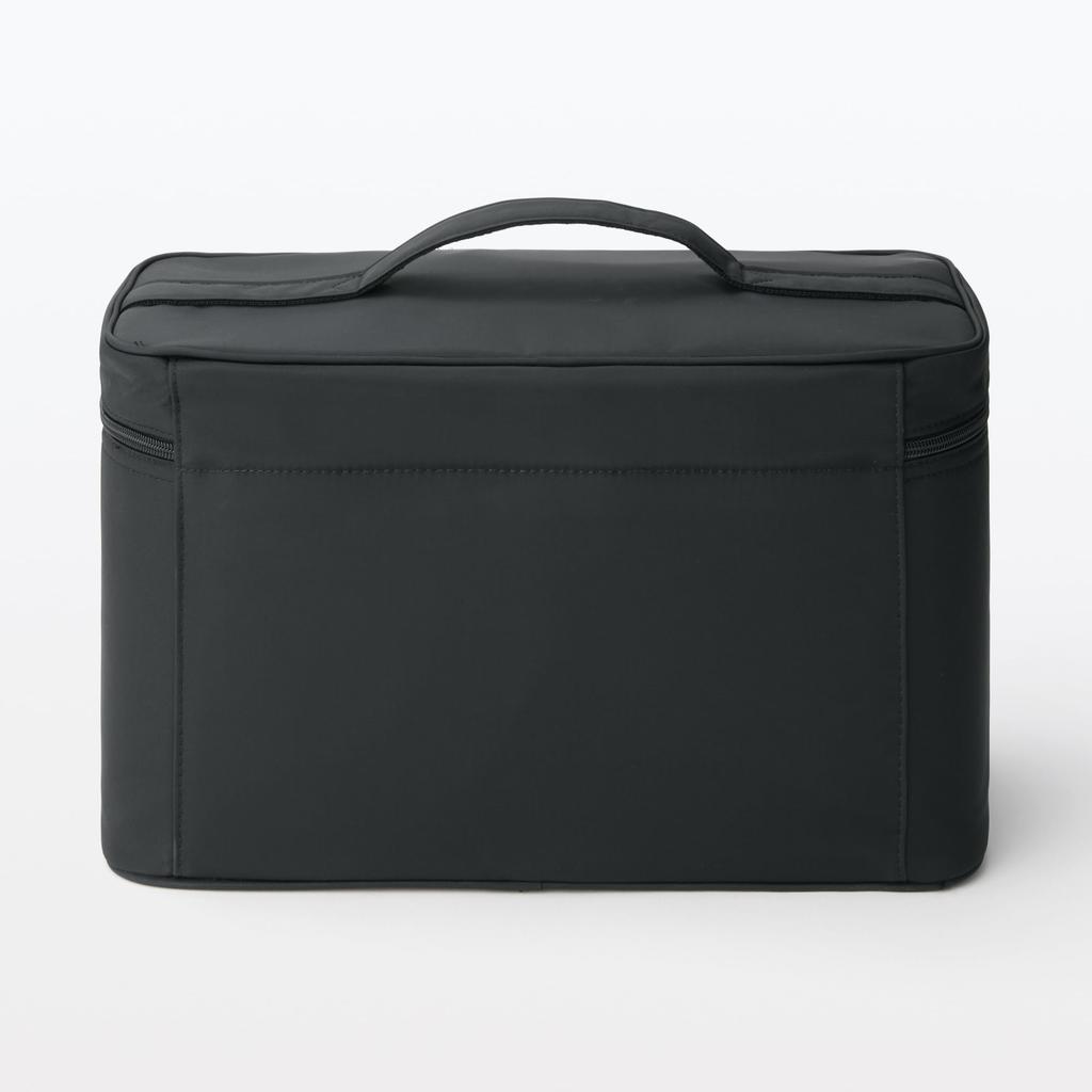 MUJI Nylon Makeup Large 36 x 83525347 Box Black Size 16.5 20.5 cm Direct from Japan
