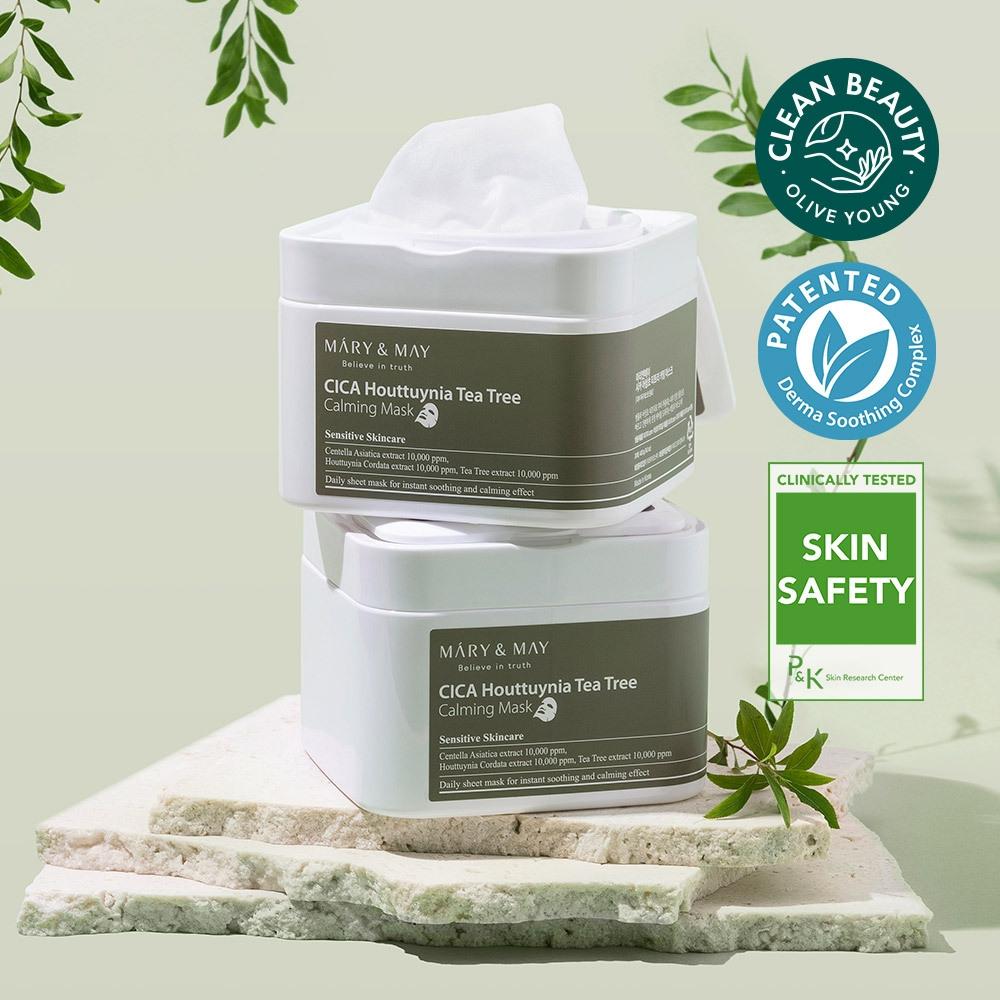 Mary May [skin Soothing] Mary May Cica Tea Tree Calming Remover Mask Pack 30 Sheets