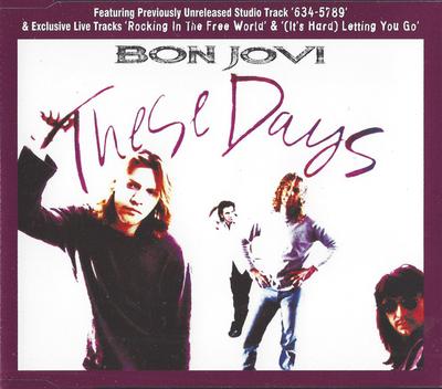 CD BON JOVI - These Days JOVCD20 Mercury 1996 Japan Rock Used