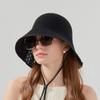 Fashion Breathable Sun Hat UV Protection Hollow Out Bucket Hat Small Shawl Sun Protection Hat Women